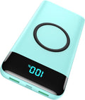 Wireless Portable Charger 30, 15W Wireless Charging USB C Power Bank, 25W PD QC by HETP