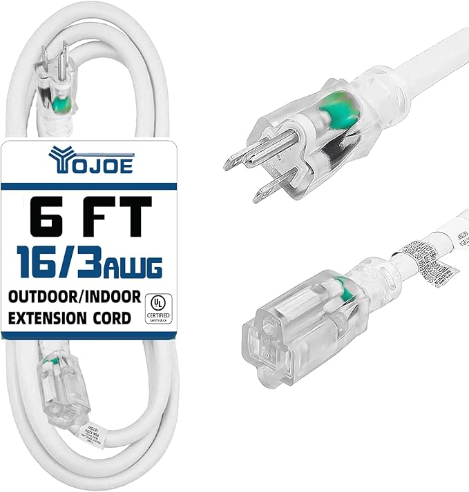 YOJOE Indoor Outdoor Extension Cord by YOJOE