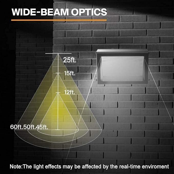 ledmo Wall Pack Light 150w Waterproof 5000K 21000lm 100-277V Equivalent Energy - Image 2