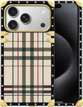 for iPhone 17 Pro Case Luxury Golden Decoration by Unknown