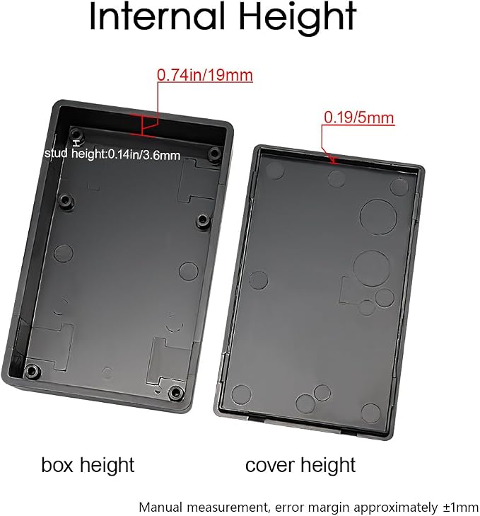 LeMotech Project Box, 5 Pieces ABS Electrical Box Small Junction Box - Image 4
