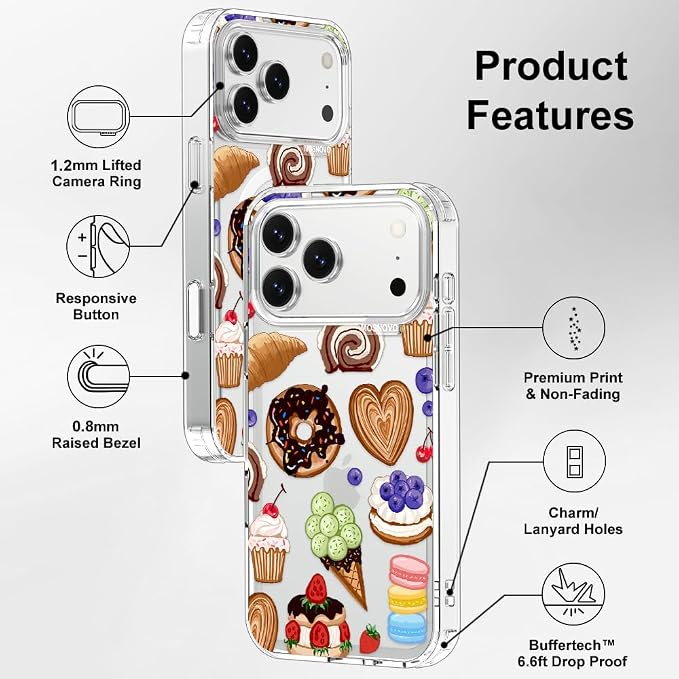 MOSNOVO for iPhone 17 Pro Max Case, Shockproof Military-Grade Protection 6.6ft - Image 7