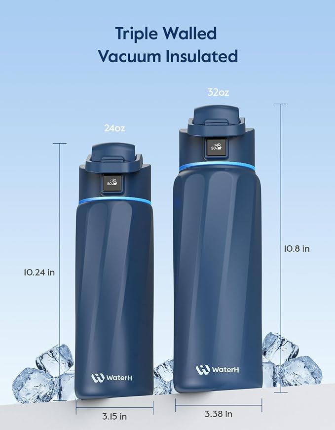 BOOST Smart Water Bottle that Reminds You to Drink, 24oz BPA-Free Stainless - Image 5