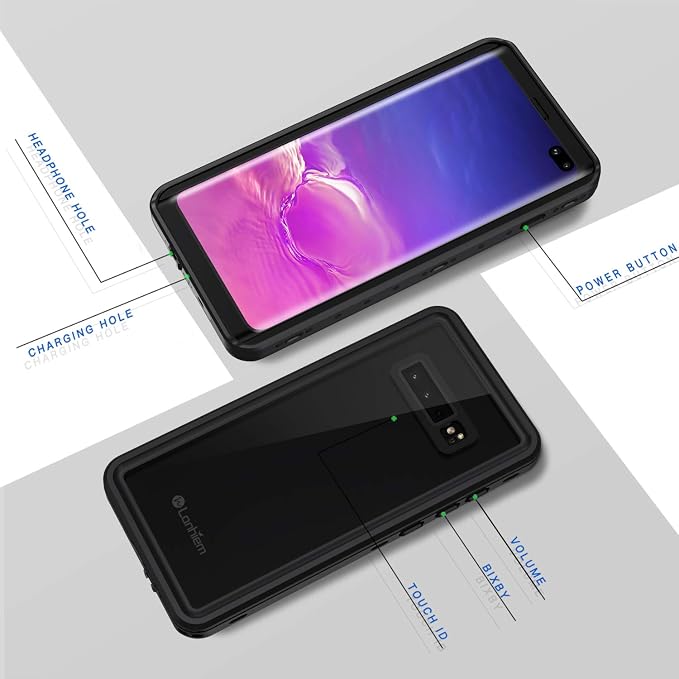Lanhiem for Samsung Galaxy S10+ Plus Case, IP68 Waterproof Dustproof Case - Image 6