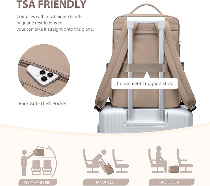 Laptop Backpack for Women, Work Business Traval Computer Backpacks - Image 6