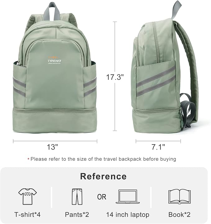 coofay Gym Backpack For Women Waterproof Backpack - Image 2