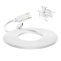 30 ft Extension Cable for WYZE Cam Pan V3, 90 Degree Micro to USB Power Cord by YEAOI