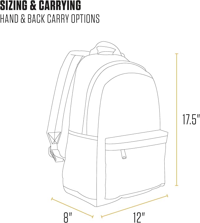 Carhartt 21L Classic Laptop Backpack, Water-Resistant Pack W/ 15" Laptop Sleeve - Image 5