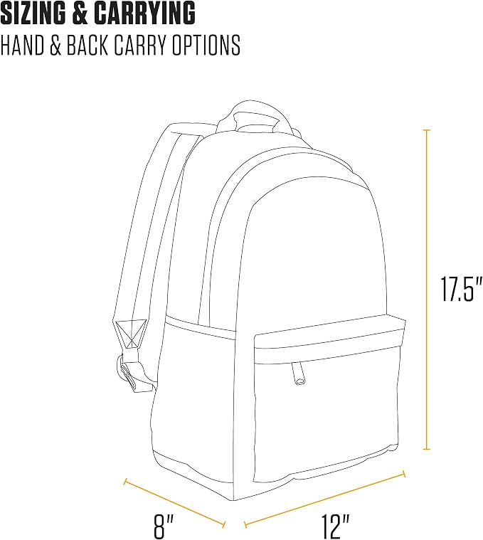 Carhartt 21L Classic Laptop Backpack, Water-Resistant Pack W/ 15" Laptop Sleeve - Image 5