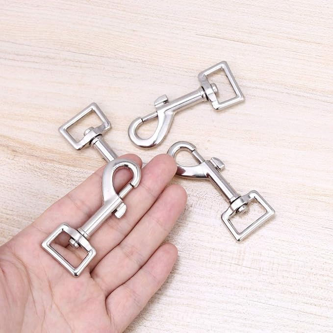 Swivel Snap Hooks, Lucky Goddness 10pcs Metal Heavy Duty Square Eye Clasp - Image 2