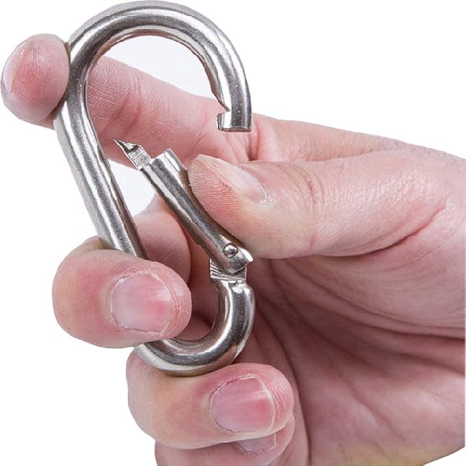 sprookber Stainless Steel Carabiner Spring Snap Hook - Image 4