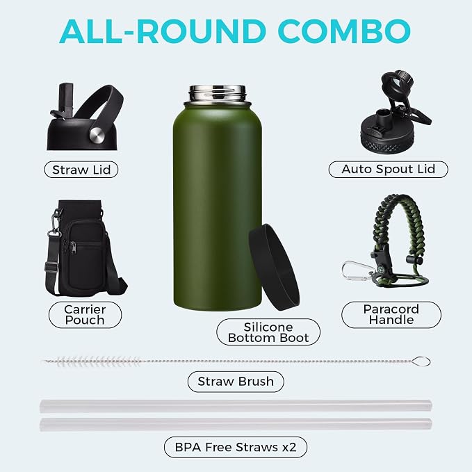 32 oz Water Bottles Insulated - Image 2