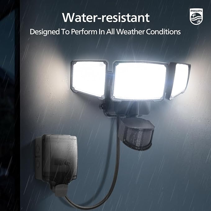Philips 36W Motion Sensor Security Lights Outdoor, 3800 LM LED Dusk to Dawn - Image 8