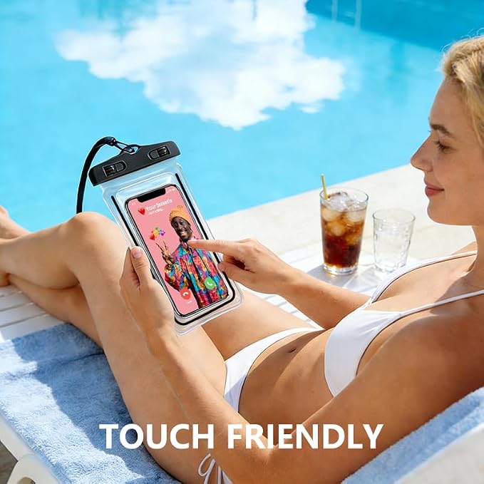 Waterproof Phone Pouch 2 Pack, IPX8 Universal Phone Dry Bag Case Floating - Image 5