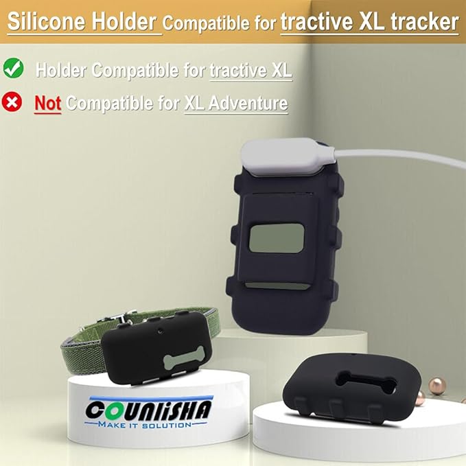 Silicone Holder Compatible for Tractive XL GPS Dog Tracker, Rubber Accessories - Image 3