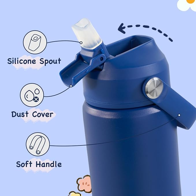 Kerilyn 12oz Kids Water Bottle, Stainless Steel Insulated Water Bottle - Image 3