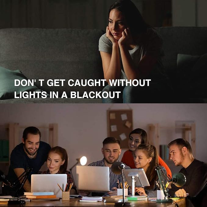 Rechargeable Light Bulbs, Back Up Battery Light Bulbs, 15W 80W Equivalent 6000K - Image 7