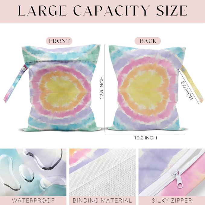 4 Pcs Wet Bag, Wet Dry Bag, Waterproof Bag, Beach Bag, Wet Bag - Image 2