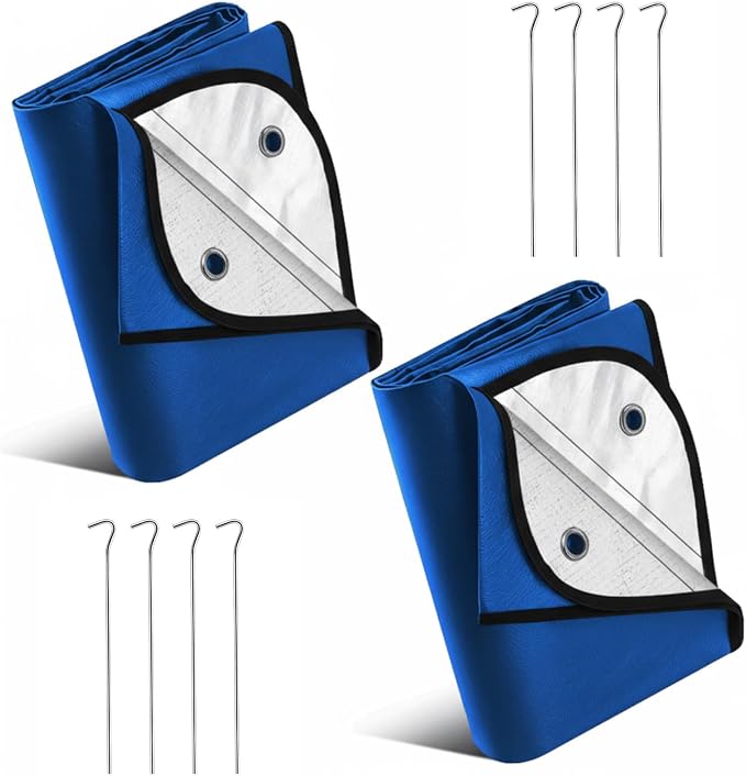 Kingdder 2 Pcs Heavy Duty Emergency Blankets by Kingdder