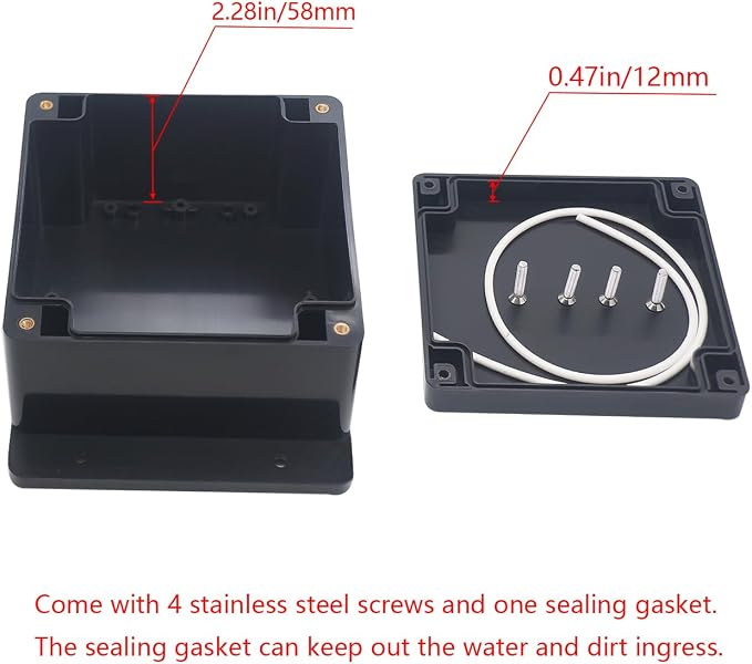 Project Box ABS Black Electrical Boxes IP65 Outdoor Waterproof Box Electronic - Image 4