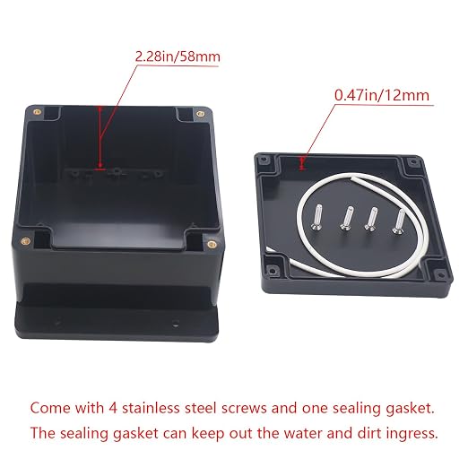Junction Box IP65 Waterproof ABS Plastic Electrical Project Case Power Junction - Image 4