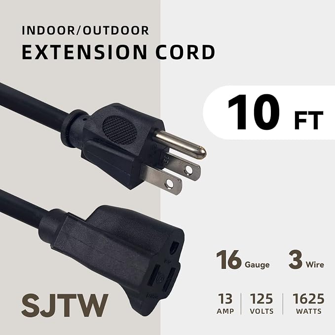10ft Outdoor Extension Cord - Image 2