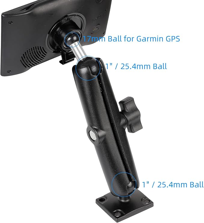 Aluminum GPS Bracket Mount - 17mm Ball Head & Replacement - Image 3