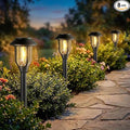 Solar Pathway Lights Outdoor 8 Pack, Warm White Solar Path Lights, Waterproof by DOESLAG