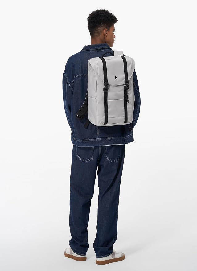 tomtoc Flap Laptop Backpack, Lightweight, Water-Resistant Casual Daypack - Image 2