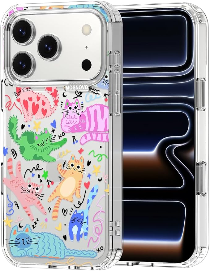 MOSNOVO for iPhone 17 Pro Case, Shockproof Military-Grade Protection 6.6ft Drop by Mosnovo