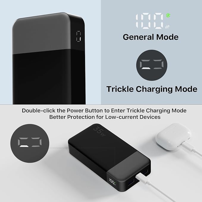 NOBIS Portable Charger, 20000mAh Power Bank, 35W Power Bank Fast Charging - Image 5