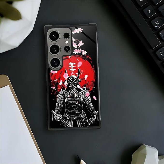 for Samsung Galaxy S24 Ultra Case, Sakura Japanese Samurai Pattern Graphic - Image 7
