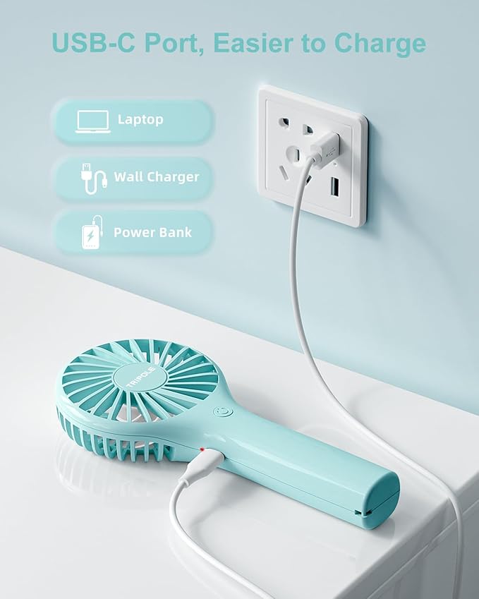 TriPole Mini Handheld Fan Portable Personal Fan - Image 3
