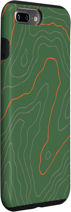 Backcountry Topo Guide Orange Lines Topographical Map Case - Image 3