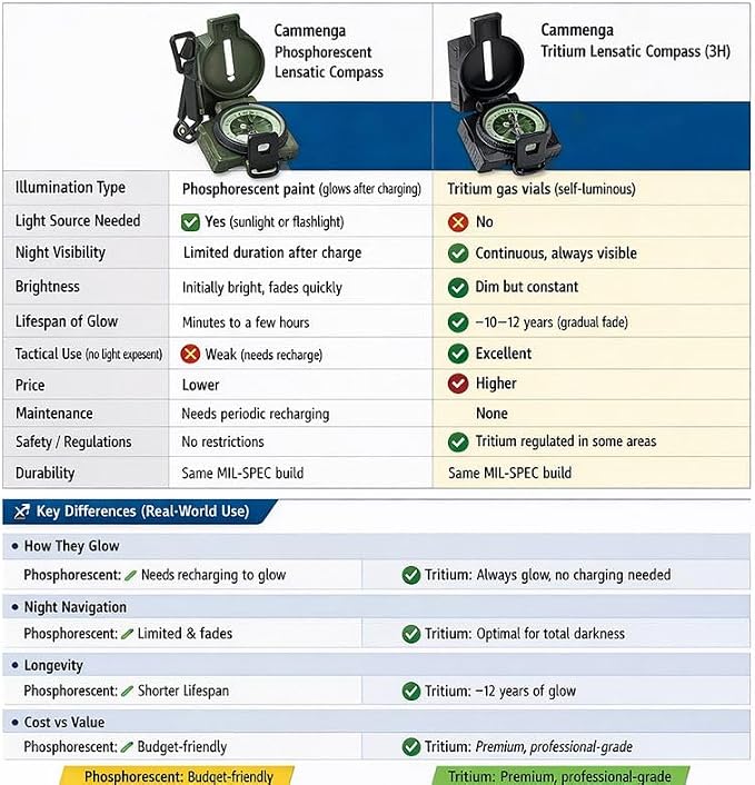 Cammenga Compass Military Grade Phosphorescent - Image 4