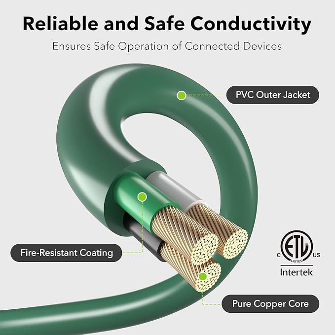 BN-LINK 2-Pack 10Ft Outdoor Extension Cord - Image 2