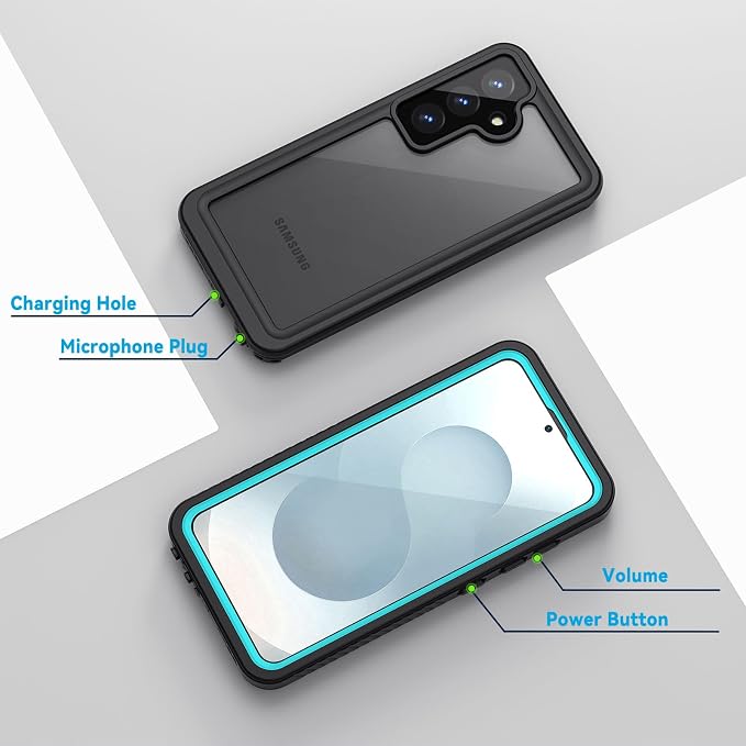 Lanhiem for Samsung Galaxy S25+ Plus Case, IP68 Waterproof Dustproof Case - Image 6
