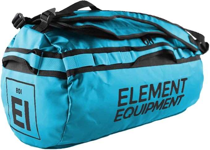 Element Equipment Trailhead Duffel Bag Shoulder Straps Waterproof Teal Medium by ElementEquipment