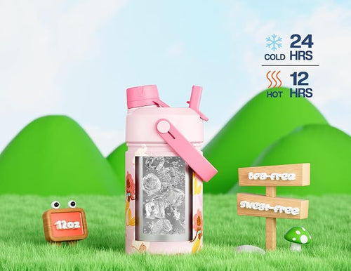 12 oz Kids Insulated Water Bottle - Image 2