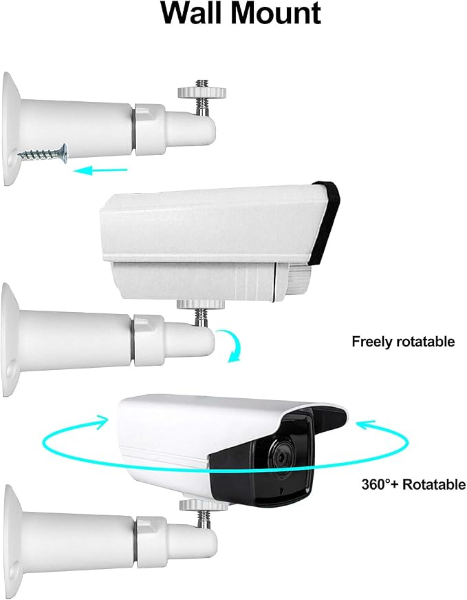 Security Camera Wall Mount Bracket Adjustable Indoor/Outdoor Mount Compatible - Image 5