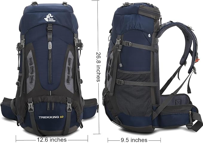 Bseash 60L Hiking Camping Backpack - Image 2