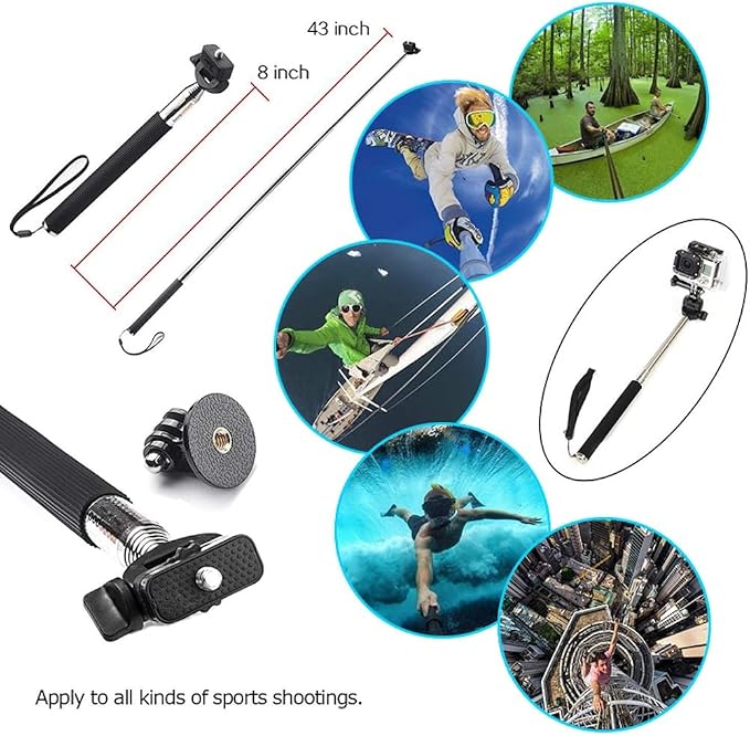 Reflex Camera 19-in-1 Action Camera Accessories Kit Compatible - Image 4