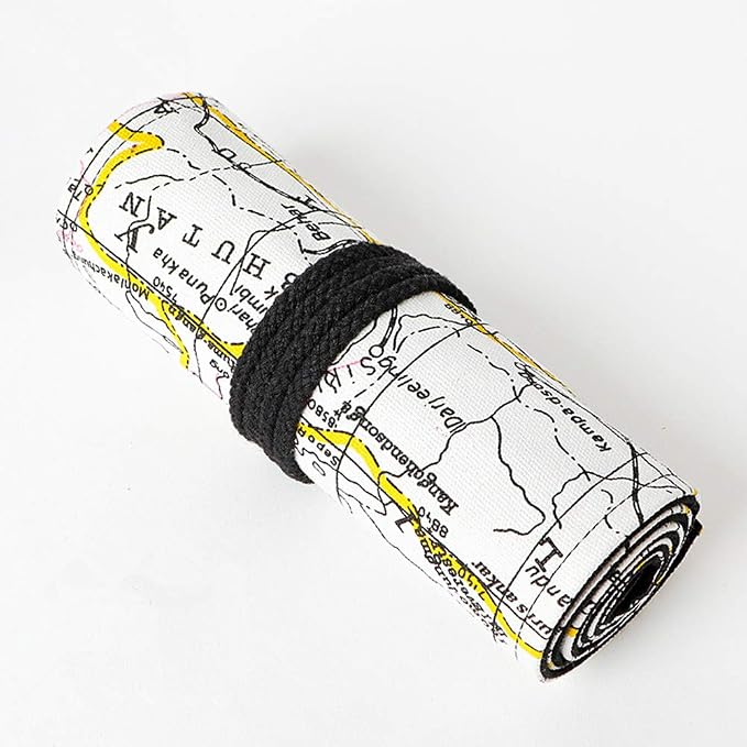 Funny live 24/36/48/72 Slots Colored Pencil Wrap Roll up Pen Holder Case - Image 6