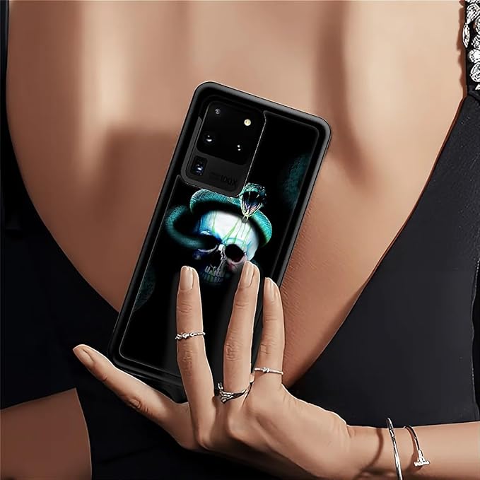 for Samsung Galaxy S20 Ultra Case, Skeleton Winding Snake Pattern Graphic - Image 6