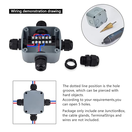 Waterproof Junction Box, Nineleaf PVC/ABS Outdoor Junction Box Electrical - Image 3