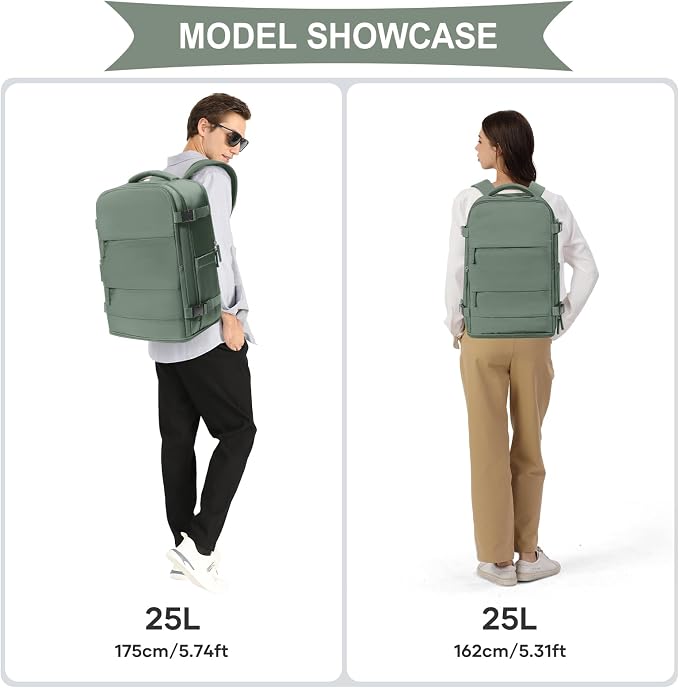 coowoz Travel Backpack For Women Men, Carry On Backpack, Hiking Backpack - Image 9