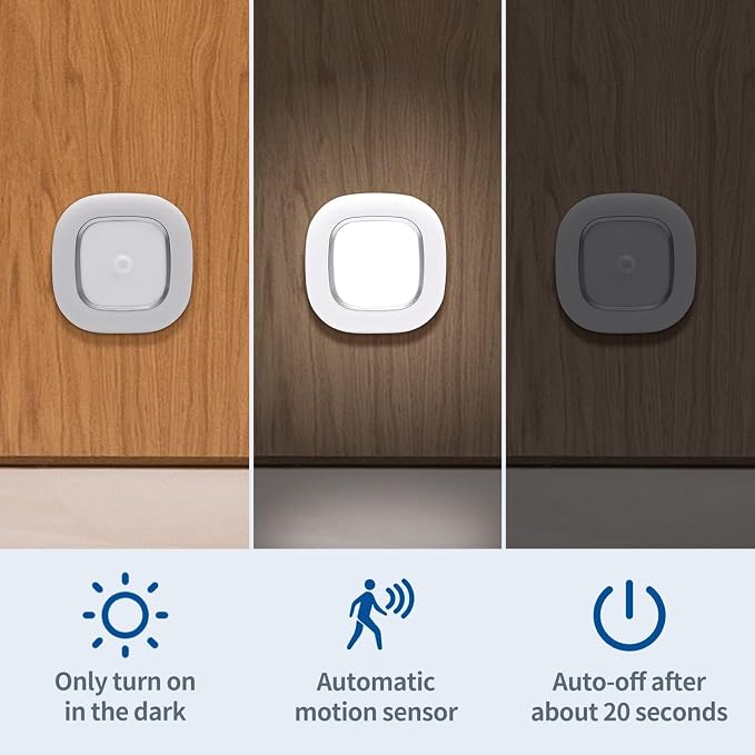 WhitePoplar Closet Light, Battery Operated Ceiling Motion Sensor LED Light - Image 2