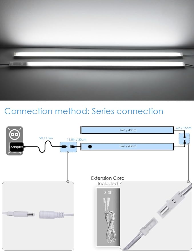 Under Cabinet Motion Sensor Lighting Indoor Plug in - Image 3
