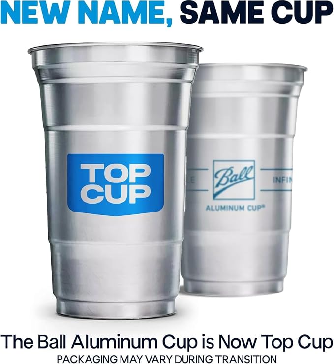 Top Cup – 24 Ounce, Reusable Aluminum Party Cups | Cold-Holding, Recyclable - Image 6