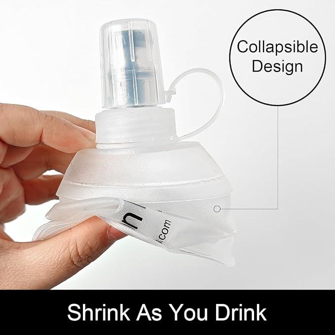 WILDREEDS 500ml Soft Flask, TPU Collapsible Soft Water Bottle - Image 4